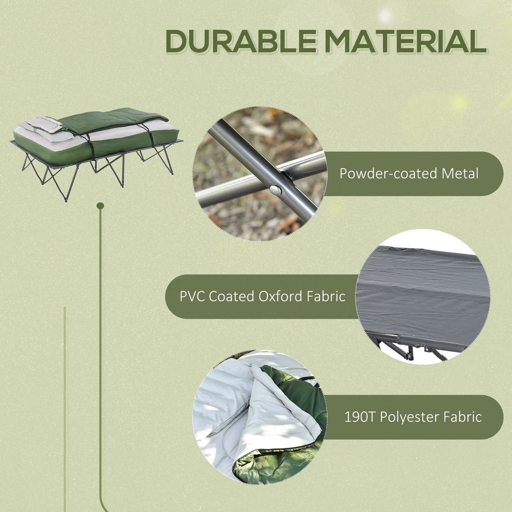 Folding Camping Cot Set with Sleeping Bag and Carry Bag E411905
