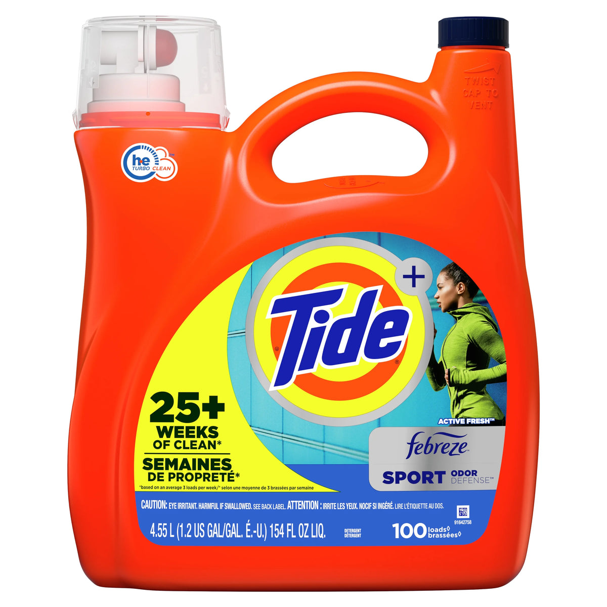Tide Liquid Laundry Detergent, 154 fl oz, 100 Loads X48507