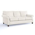 Charcoal MicroSuede Rolled Arm Sofa E67366