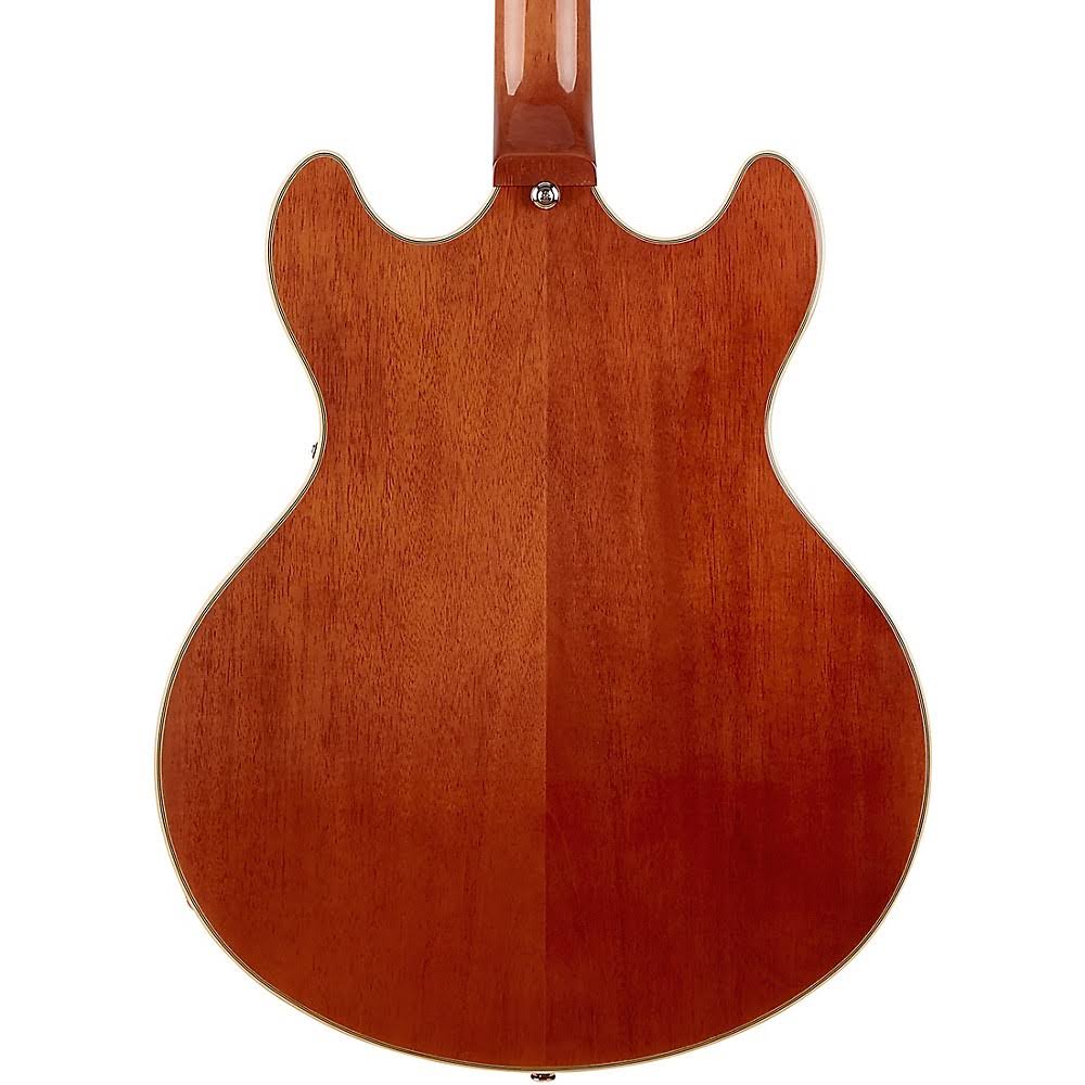 Semi-Hollow Electric Guitar with Seymour Duncan Humbuckers Walnut Stain U452