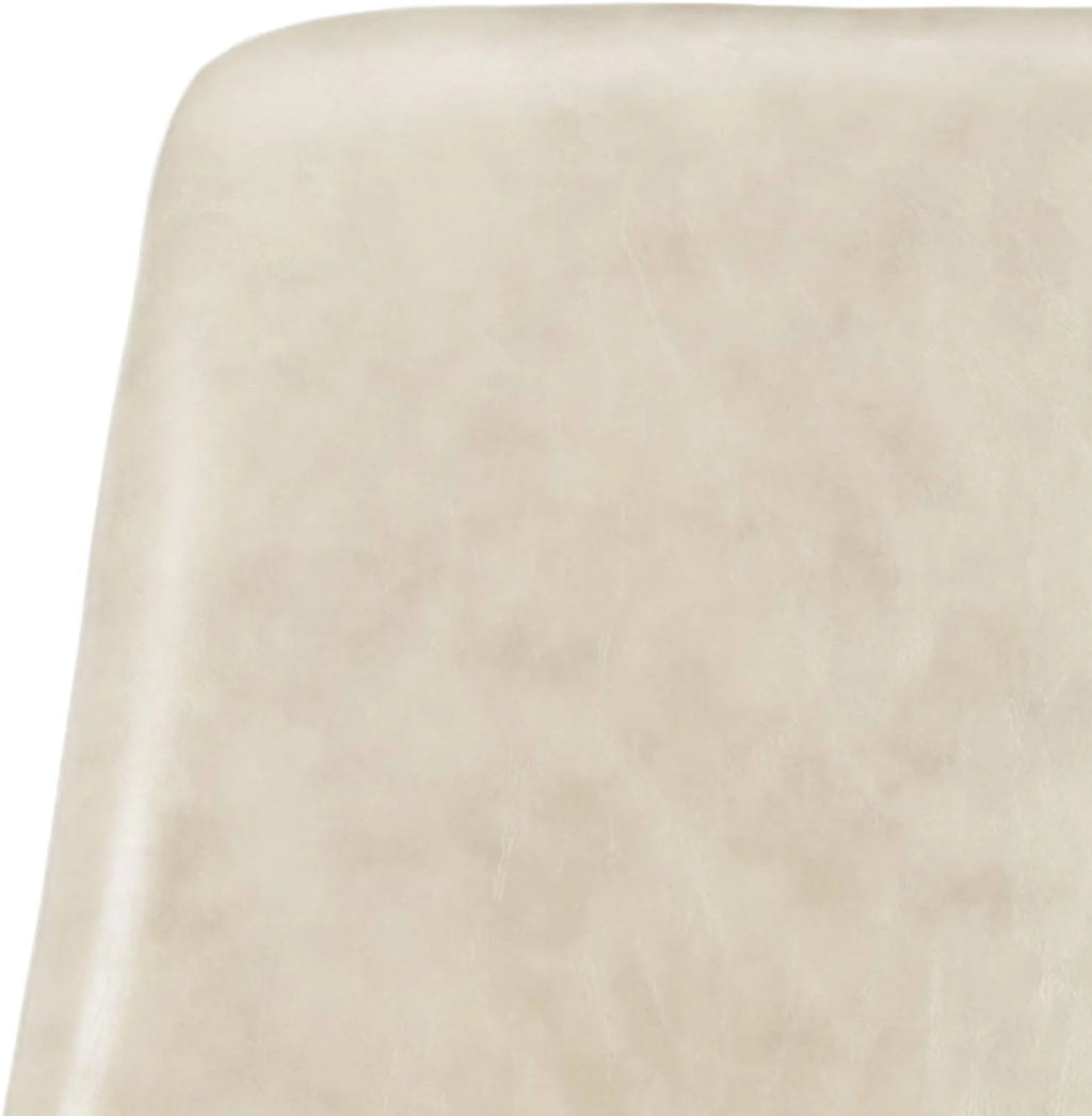 Beige Faux Leather Swivel Adjustable Office Desk Chair B206
