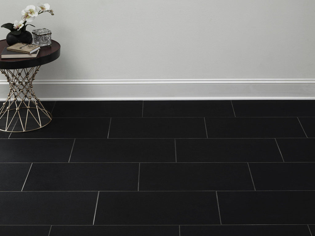 Absolute Black Honed Granite Tile, 12 x 24, 3/8 inch Thick J2867
