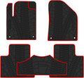 Cargo Liners Trunk Mats Full Black Rubber Pack of 2 I15448