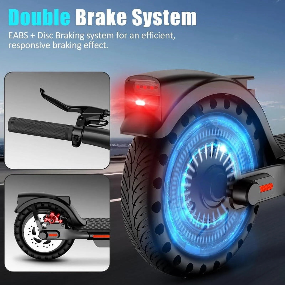 Electric Kick Scooter 300W Motor 8.5 Tires Portable Folding R556