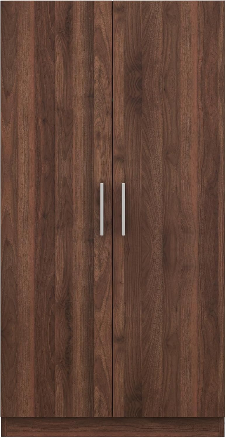 2-Door Wooden Wardrobe Armoire with 3 Storage Shelves H933