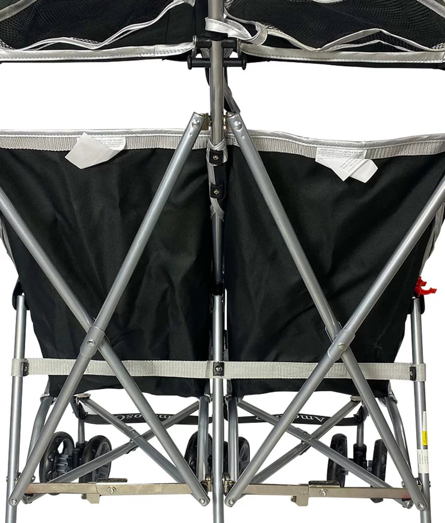 Black Double Umbrella Stroller with EVA Wheel K971