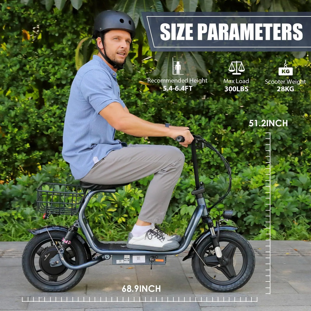 Electric Scooter 500W 25Miles 20Mph White K4036