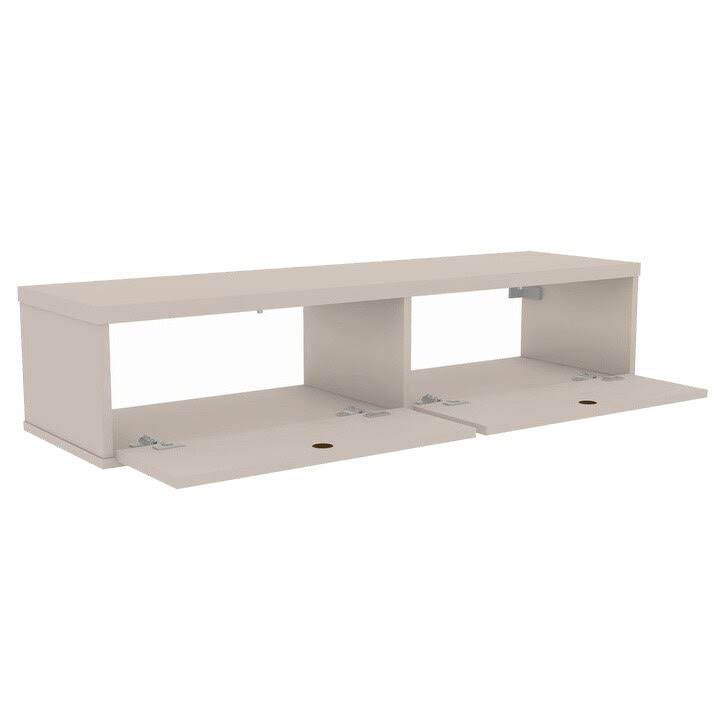 White Floating Entertainment Center M8567