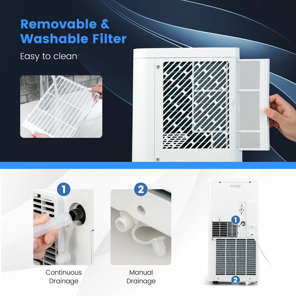 5000 BTU Portable Air Conditioner 3-in-1 T8943