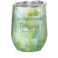 12 oz Stainless Steel Stemless Wine Tumbler with Lid Q29349