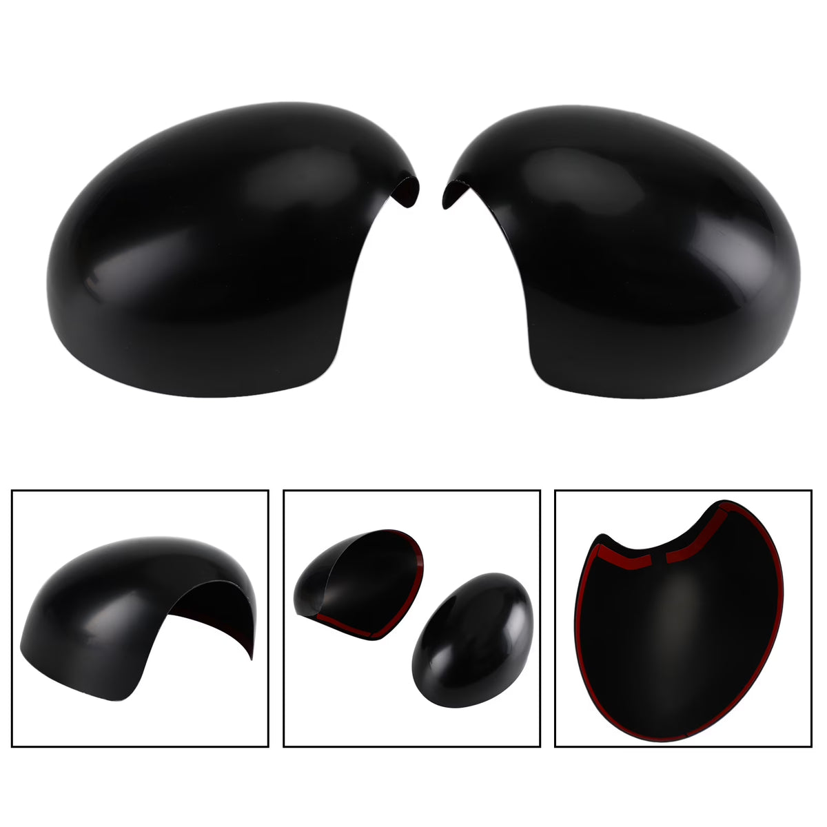 2 x Black Mirror Covers H591866