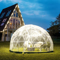 9.5ft PVC Geodesic Dome Bubble Tent with Door and Windows K56372