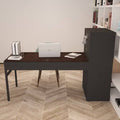 Computer Desk with File Cabinet and Drawers D1008