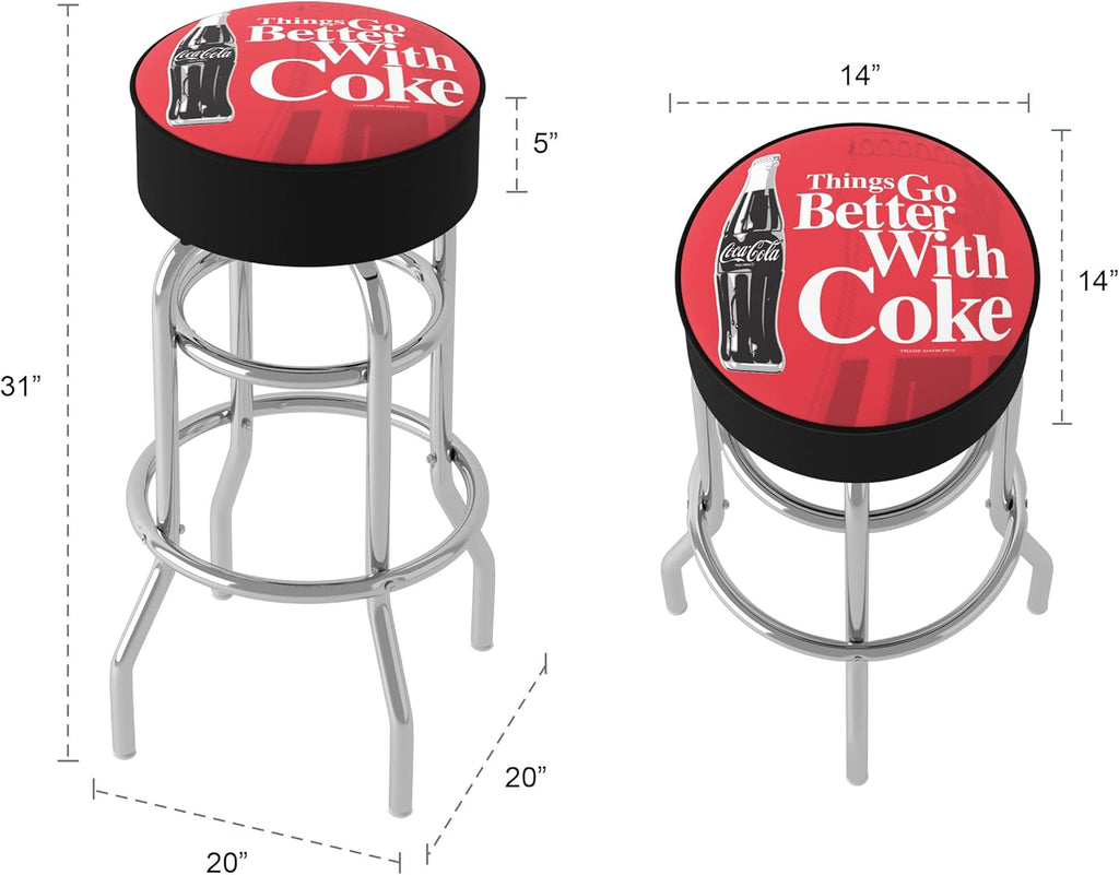 Foam Padded Seat Swivel Bar Stool E850