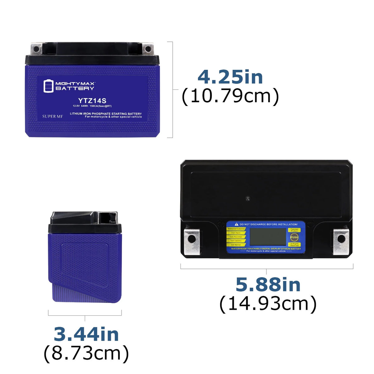 YTZ14S Lithium Replacement Battery S111899
