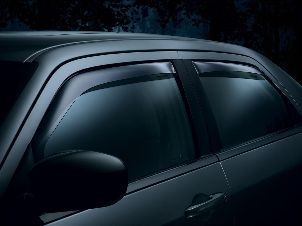Dark Smoke Front & Rear Side Window Deflectors H1458