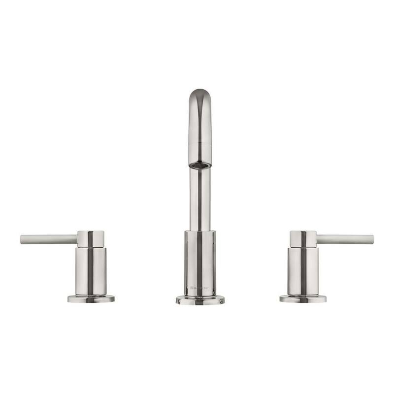 8 in. Widespread Double-Handle High-Arc Bathroom Faucet in Polished Nickel P788