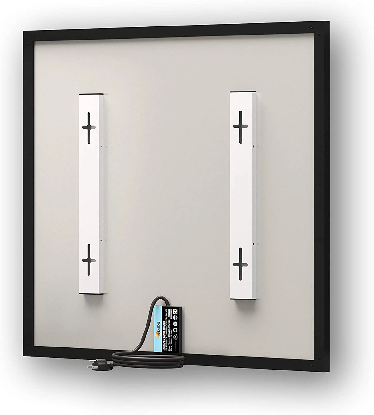 400 Watt Infrared Electric Panel Heater Black A252701