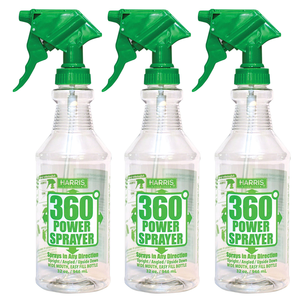 360-Degree Upside Down Spray Bottle 3 Pack 32oz W42061
