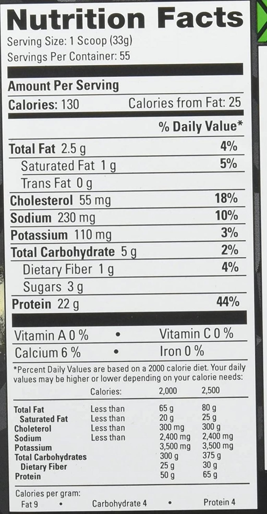 Vanilla Protein Powder, 2 LBS T4192