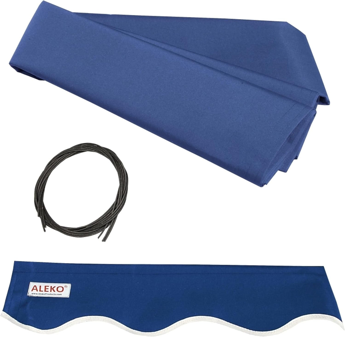 12 x 10 Feet Blue Retractable Patio Awning S6103