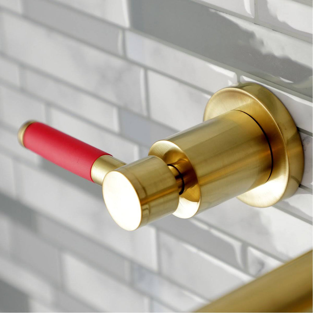 2-Handle Wall Mount Bathroom Faucet, Polished Nickel O983015