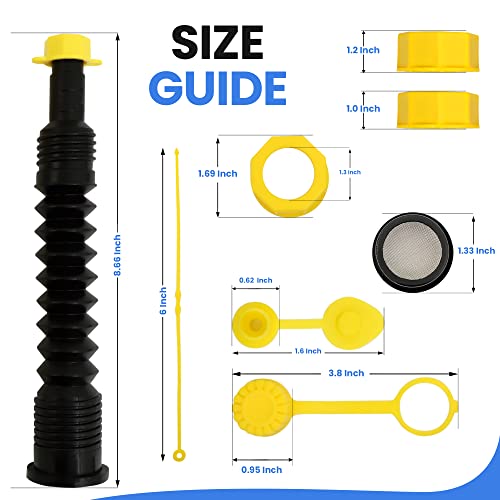 Universal Gas Can Spout Replacement No Spill Nozzle M267644