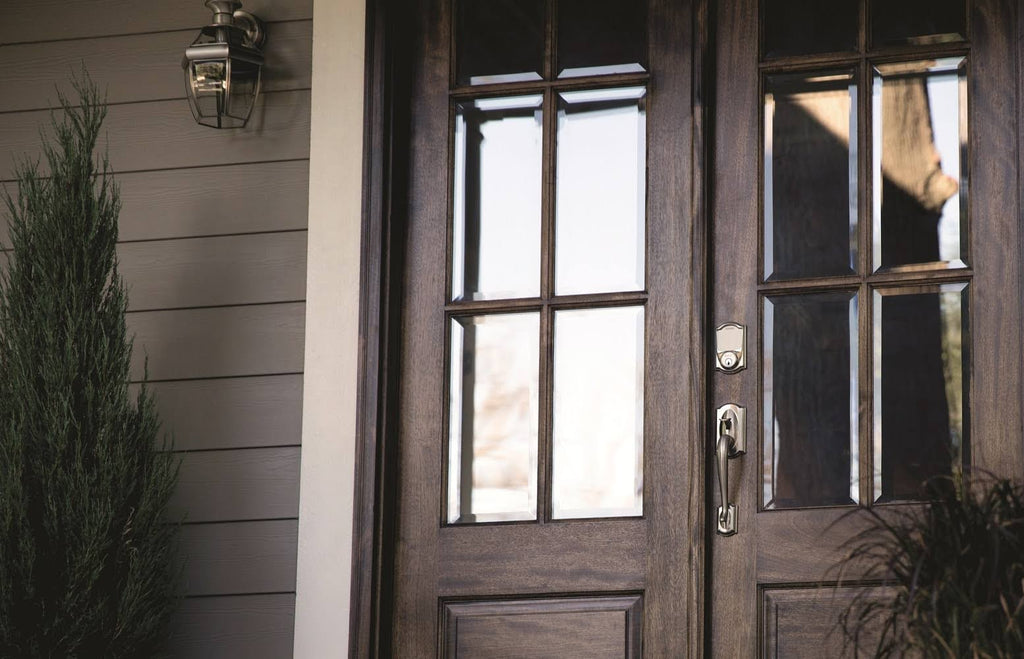 Satin Nickel Entry Door Handleset E7270