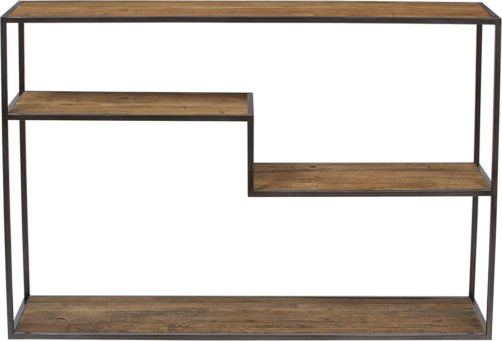 Mid-Century Modern Wood and Metal Bookcase O102263