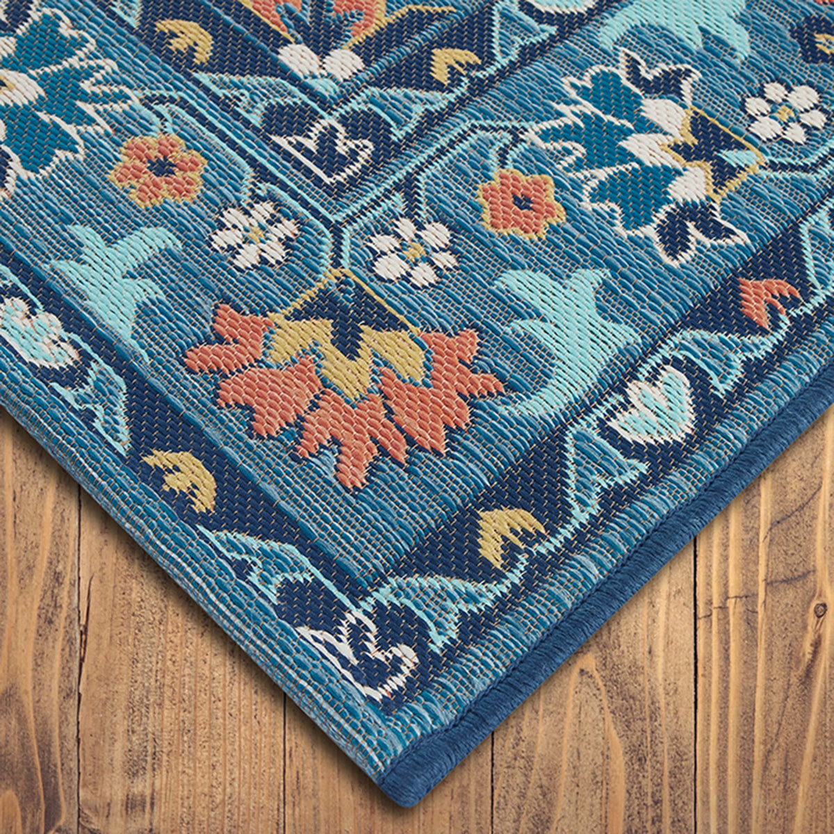 Indigo Blue 7' x 10' Outdoor Rug S695