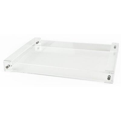 Clear Lucite Handle Tray B257
