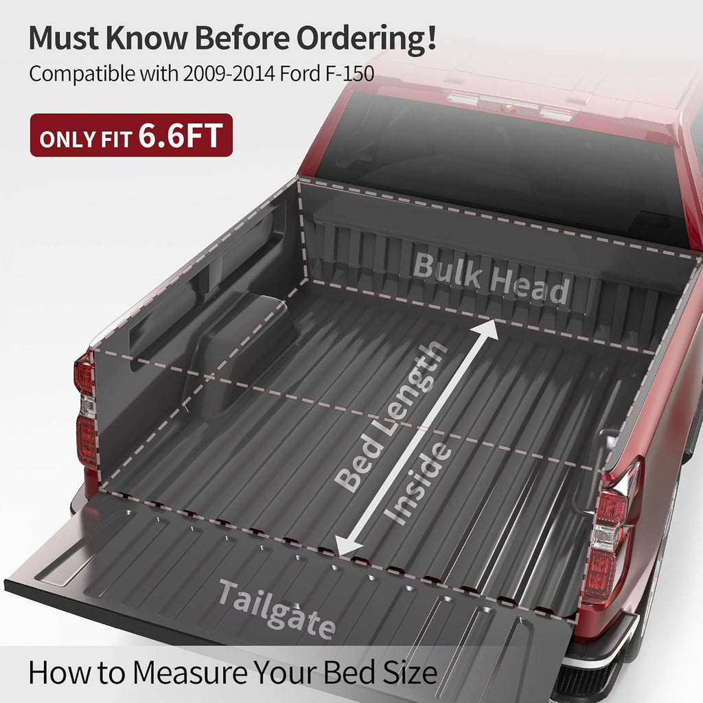 Soft Tri-Fold Truck Bed Tonneau Cover with 6.5 ft Bed N5421