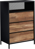Black 3-Drawer Chest I50372