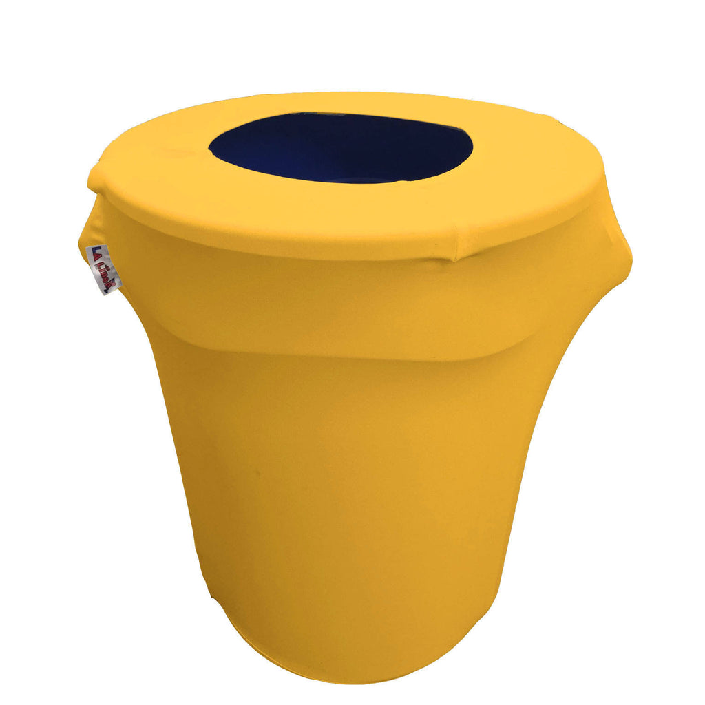 Yellow Stretch Spandex Trash Can Cover M981606