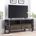 Mixed Metal and Wood Corner TV Stand I49765