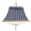 Blue Stripe Padded Hammock with Spreader Bar Q949