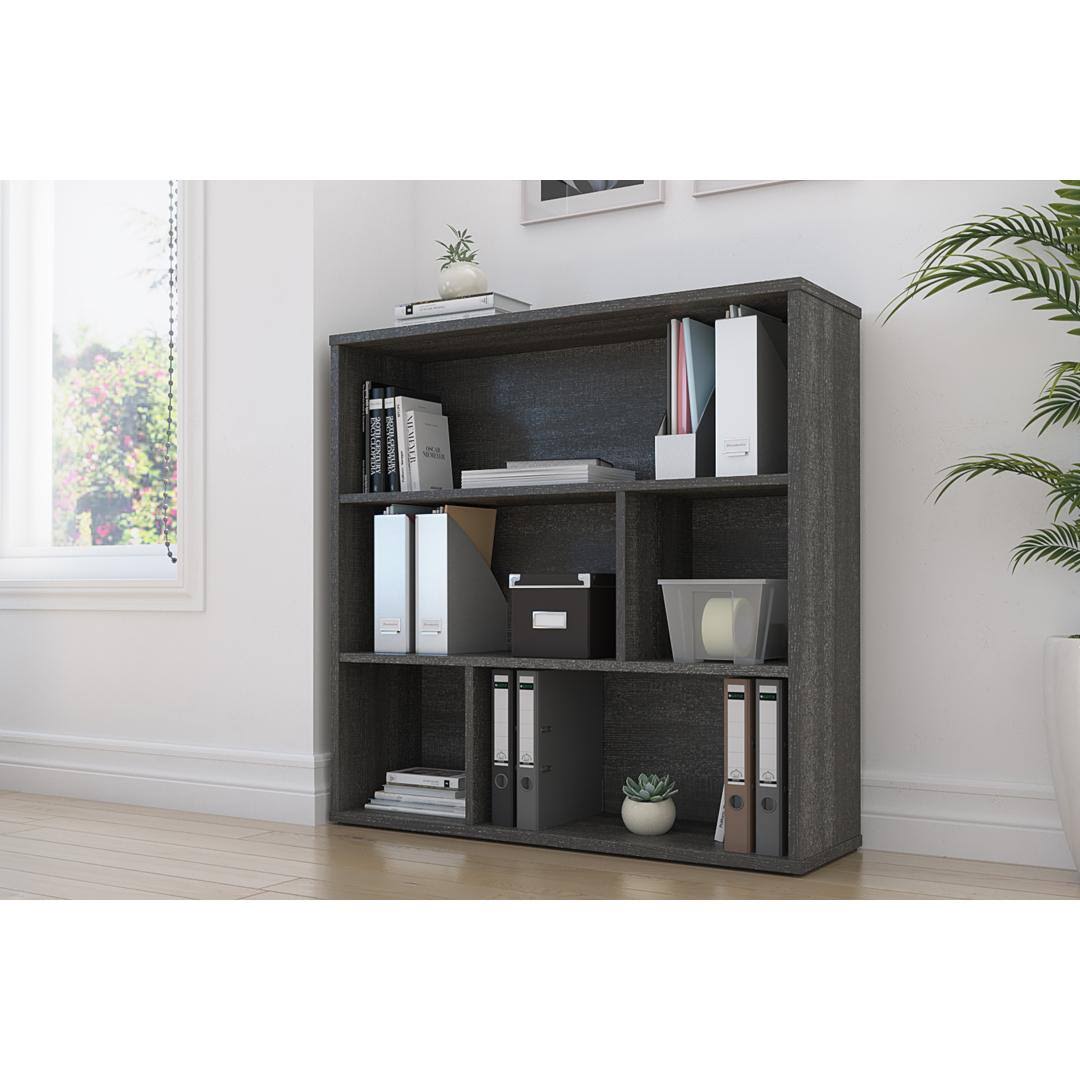 White Asymmetrical Shelving Unit V239
