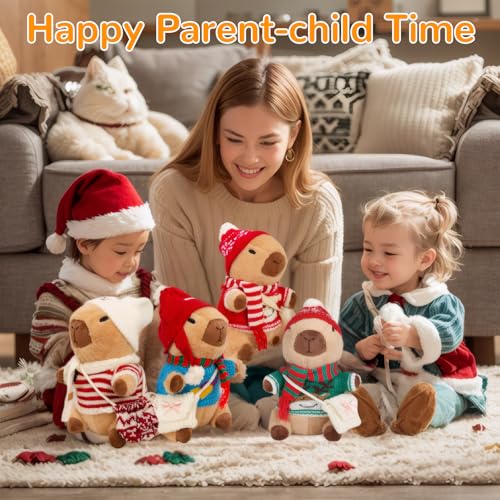 Capybara Plush with 10 Pcs Clothes & Accessories N399