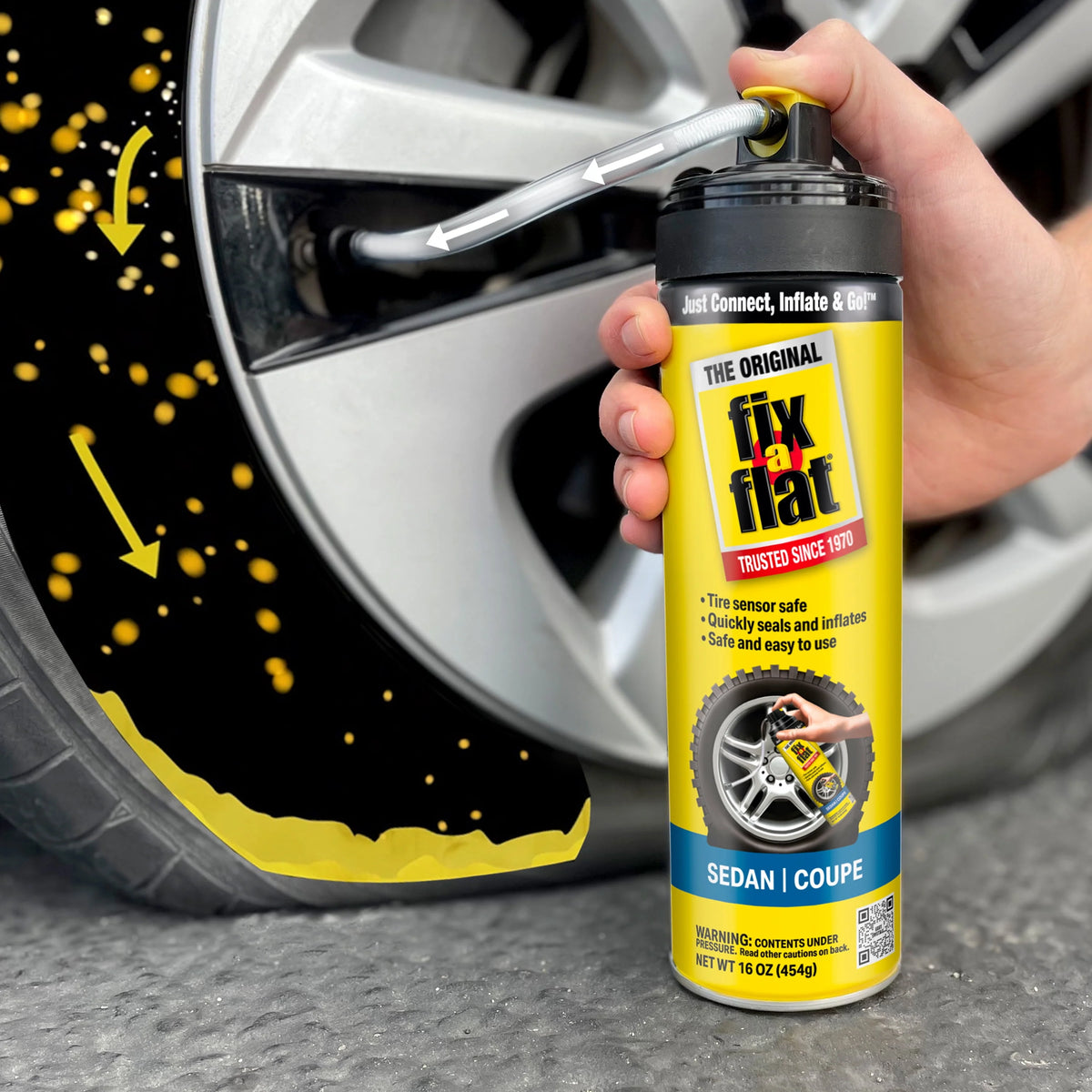 Aerosol Emergency Flat Tire Repair and Inflator 24 oz O19999