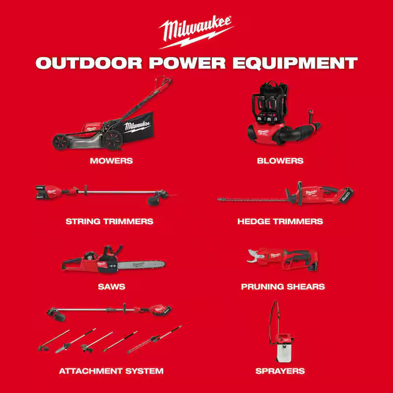 Lithium Ion Brushless Cordless String Trimmer Kit with Hedge Trimmer Attachment R166