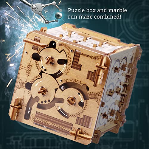 Wooden 3D Puzzle Box V2916