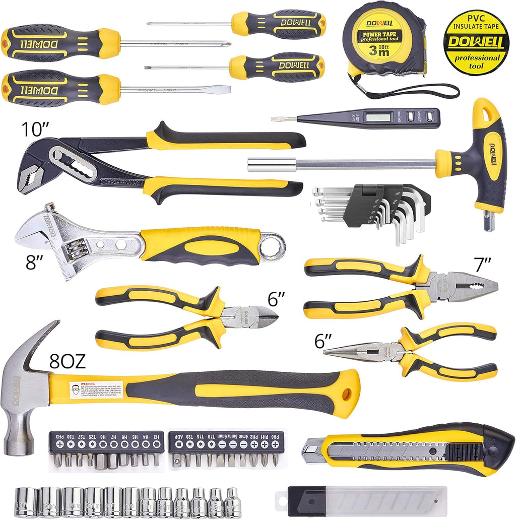 62PCS Tool Set with Wrench Pliers Screwdriver K13426