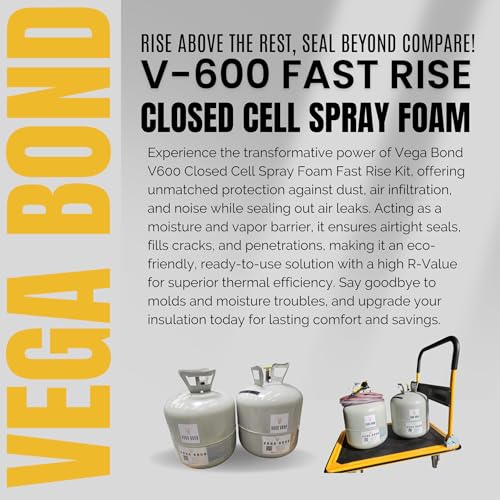 Closed Cell Spray Foam Insulation Kit, 2 Part Foam Sealant, Set of 5 Kits C636