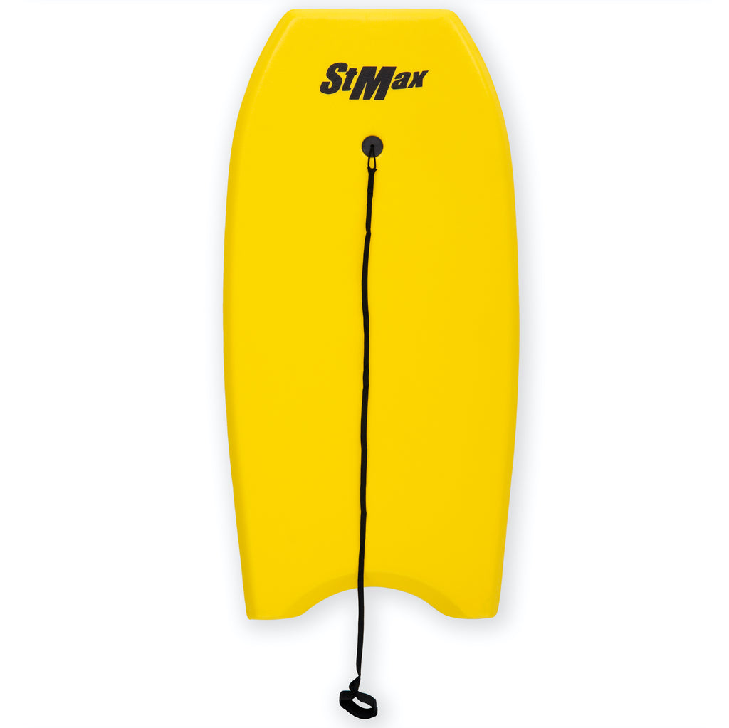 Yellow 34 Inch EPS Core Bodyboard with Wrist Leash I5857