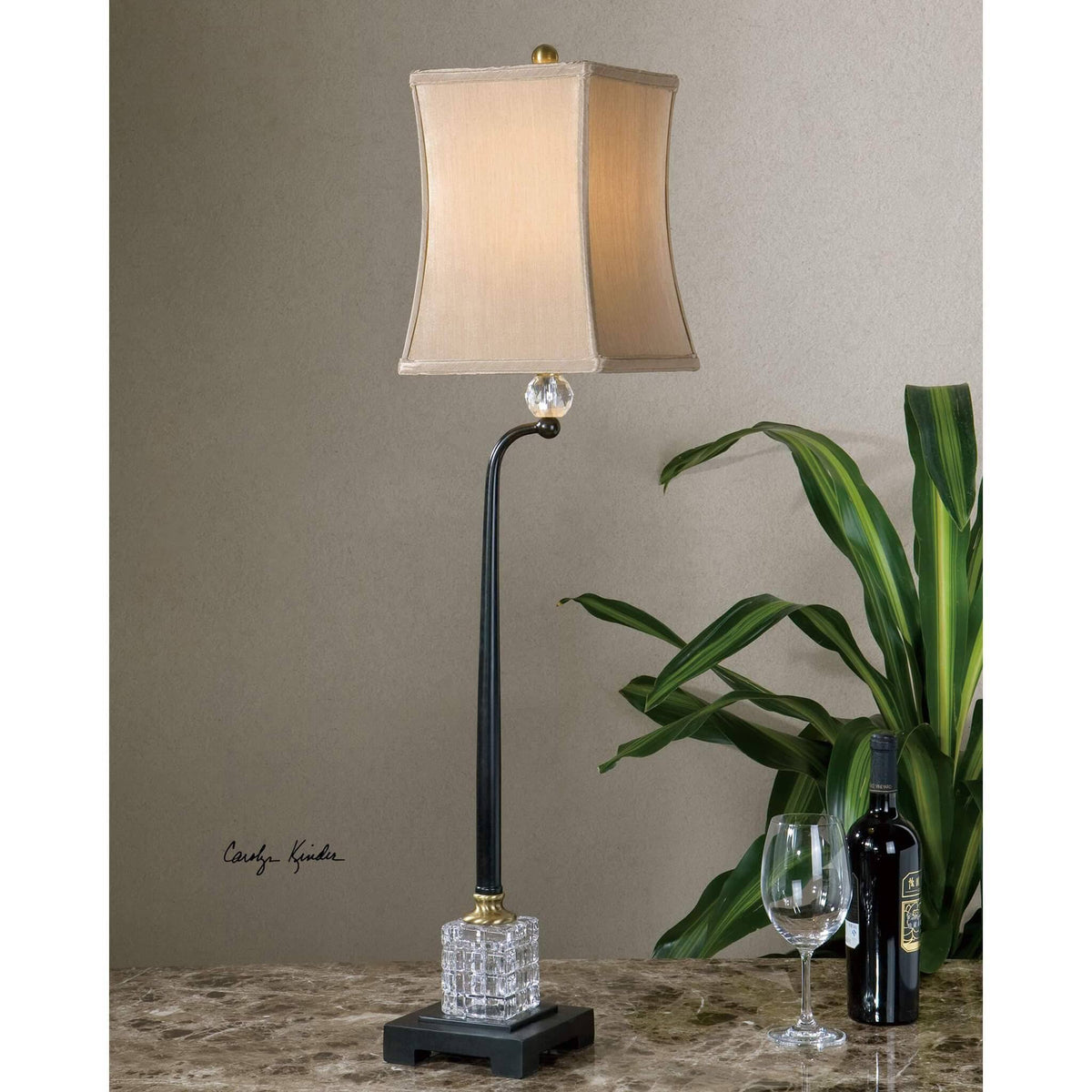 Bronze Buffet Lamp D75376