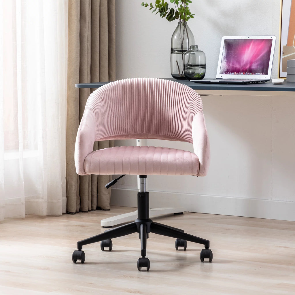 Pink Adjustable Office Chair with Wheels Z309