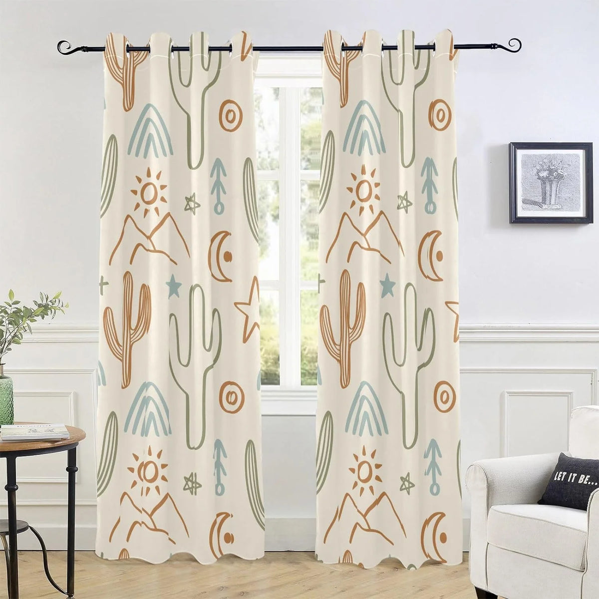 Black 84" Grommet Blackout Curtain X3964