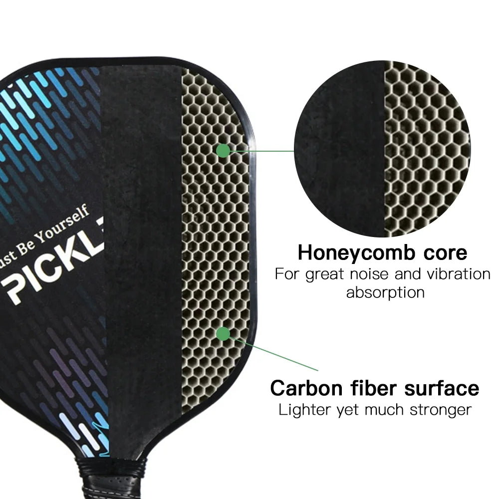 Carbon Fiber Pickleball Paddle Set with 2 Balls R95137