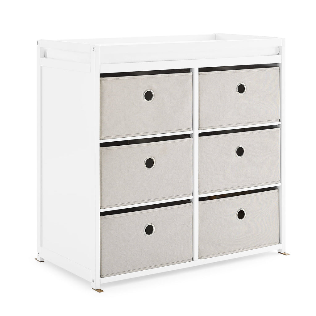 Changing Table with Fabric Bins K84148