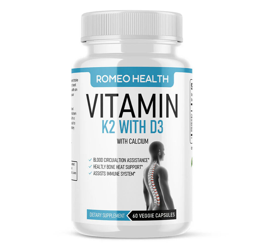 Vitamin K2 (MK7) with D3 and BioPerine 60 Veggie Capsules N595879